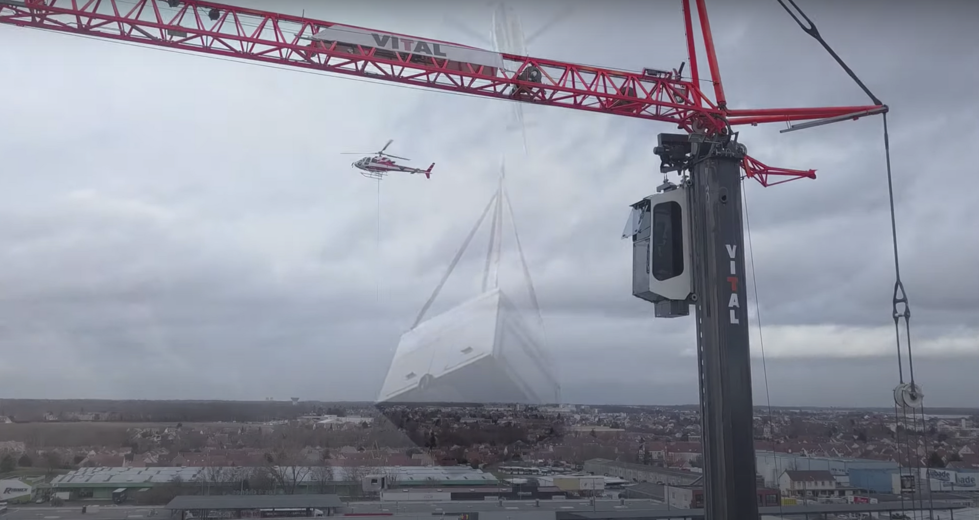 Héliportage SAF PARIS en partenariat avec une MK140