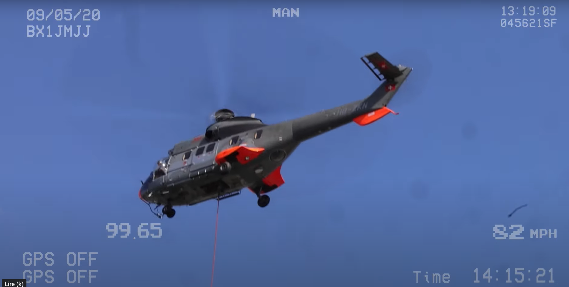 Héliportage / hélitreuillage SAF Superpuma IDEX géodis Juillet 2021