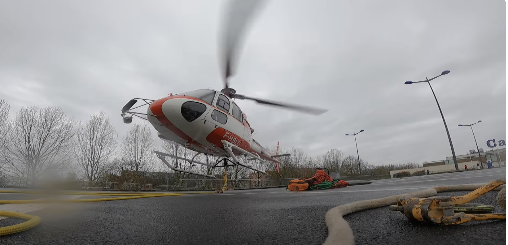 Héliportage / hélitreuillage de SAF Hélicoptères pour TIV CLIM